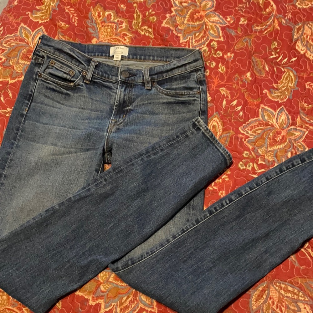 J Crew Selvedge Toothpick Jeans Size 27 Tall